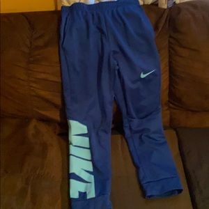 Blue Nike joggers